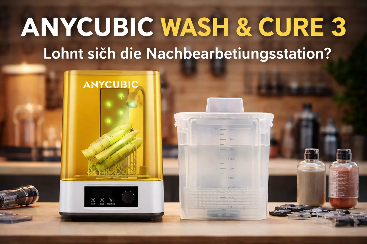 anycubic_wasch_and_cure 3d SLA drucker Anycubic wasch and cure in test